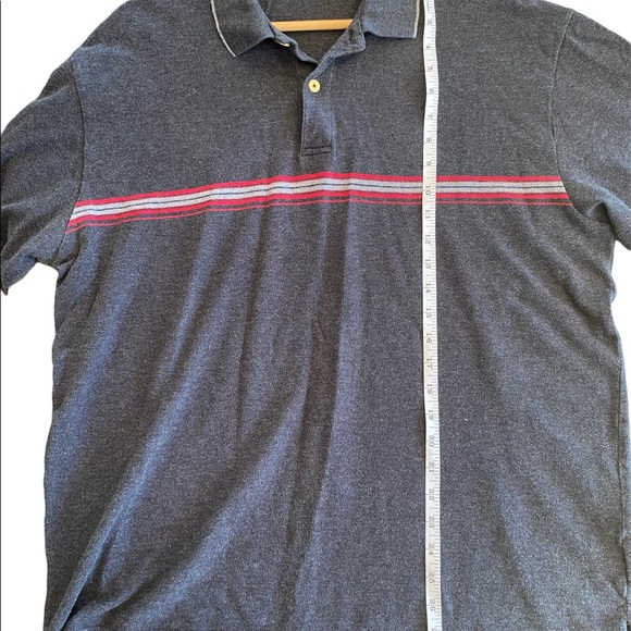 Vintage Nautica long sleeve polo shirt, dark grey, size XL - Picture 7 of 8